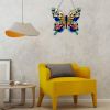 Acrylic Butterfly Pendant Wall Decoration Creative Wall Art Crafts Colorful Stain Glass Butterfly Home Hanging Decor For Bedroom