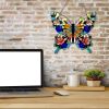 Acrylic Butterfly Pendant Wall Decoration Creative Wall Art Crafts Colorful Stain Glass Butterfly Home Hanging Decor For Bedroom