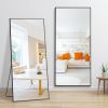 Dolonm 64x21 Inch Full Length Mirror, Aluminum Alloy Frame Floor Mirror, Large Mirror Free-Standing Hanging or Leaning, Full Body Mirror for Living Ro