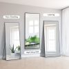 Dolonm 64x21 Inch Full Length Mirror, Aluminum Alloy Frame Floor Mirror, Large Mirror Free-Standing Hanging or Leaning, Full Body Mirror for Living Ro