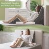 Hcore 4pcs Orthopedic Bed Wedge Pillow Set Stylish Chic Plush Velvet Cover Post Surgery Body Pillow, Wedge Pillows for Sleeping
