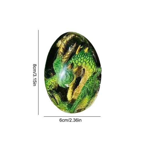 Resin Dragon Egg Realistic Clear Resin Dragon Ornament Desktop Ornaments Unique Hand-Sculpted Dragon Souvenir Handmade Crystal